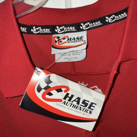 NWT Chase Authentic Red #8 Dale Earnhardt Jr Bud Racing Cotton Polo Shirt Large - Picture 3 of 7
